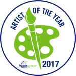 Aquascape Artist of the Year 2017 award badge